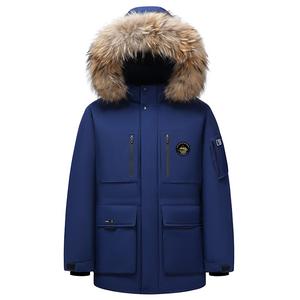 Пуховик Unisex Thickened Jeep, темно-синий