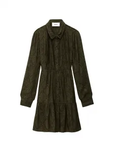 Мини-платье Rosyna с узором под змеиную кожу Ba&Sh, зеленый