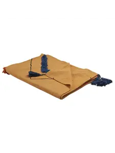 Пуховое одеяло Beliani Kuschel SHIMLA, цвет orange/weiß/schwarz