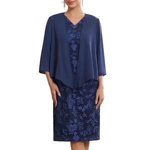 Платье для матери невесты с шифоновым шраггом, вечернее, без рукавов, с вышивкой цветочным узором Inspire Chic