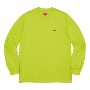 Футболка ss20 week 4 small box ls tee logo tee Supreme, зеленый