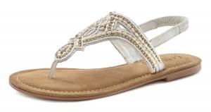 Сандалии с т-образным ремешком LASCANA T-Bar Sandals, кремовый