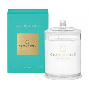 Свеча с тройным ароматом Glasshouse Fragrances Lost In Amalfi, 13,4 унции, синий