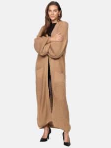 Elara Вязаное пальто в цвете camel