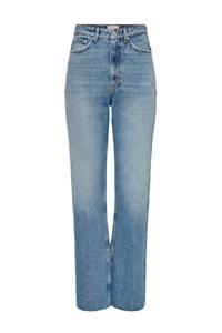 Джинсы ONLY прямые с высокой талией, синий