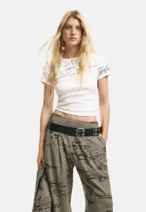 Футболка с коротким рукавом и принтом Desigual, White