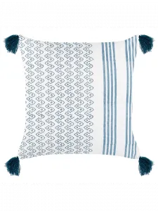 Декоративная подушка Beliani Deko TILIA, цвет weiß/blau