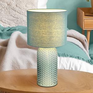 Настольная лампа Globo Lighting Sofia, текстурированная ткань / цветное стекло - 1 лампа - зеленый