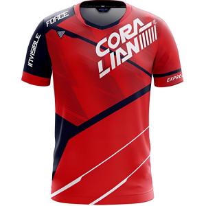 CORALIAN Женская футболка для бадминтона красная