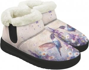 Chririnla Сапожки для женщин зимние утепленные обувь теплые лоферы мокасины зимние платформенные туфли уличные кроссовки 4.5-12