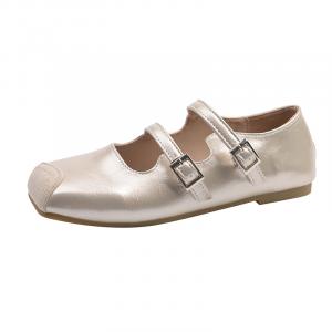 KLAOSD Туфли Мэри Джейн на массивном каблуке женские шампань, цвет Champagne