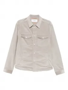 Вельветовая куртка-рубашка с карманом Lardini, серый