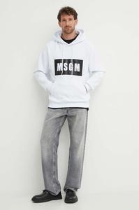 Хлопковая толстовка Msgm, белый