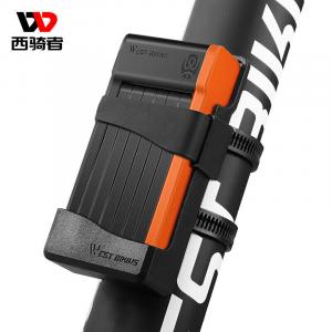 Замок для велосипеда WestBiking портативный противоугонный, желтый