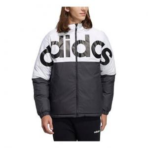 Пуховик adidas neo Colorblock Large Logo Sports Reversible Down Jacket Black, черный