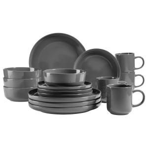 Набор столовых приборов Mäser Beato 16-teilig, керамогранит - серый