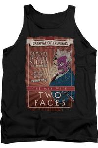 Бэтмен Двуликий Взрослый Майка Gildan, черный