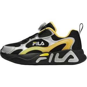 FILA KIDS Низкие детские беговые кроссовки PERFORMANCE FPH с противоскользящей подошвой и амортизацией, черные серебристые, для подростков