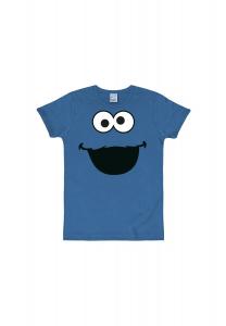Футболка Slimfit Cookie Monster - Лицо LOGOSHIRT, цвет Azure Blue