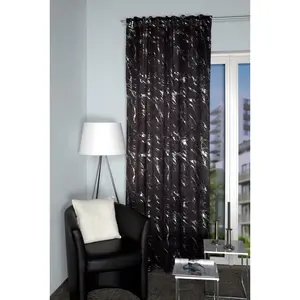 Шторка FORCE с многофункциональной лентой 1 шт., комбинированный печатный шарф Home Wohnideen, серебристый