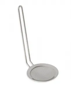 Скиммер Endurance из нержавеющей стали с двойной мелкой сеткой 23 x 10 см (23x10 см) Rsvp International, серебряный