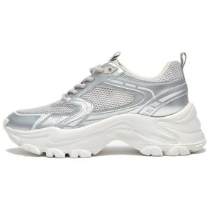 Женские кроссовки с нескользящей подошвой и массивной подошвой BATA, Silver Gray