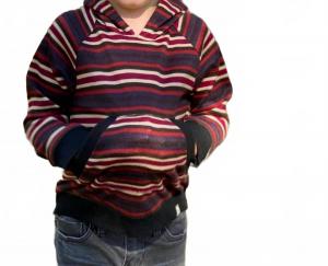 ME & HENRY Детская толстовка Oakdale с капюшоном, бордовый/темно-синий/черный/белый цвета