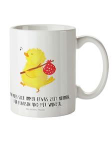 Детская кружка с изображением цыпленка и надписью белого цвета Mr. & Mrs. Panda