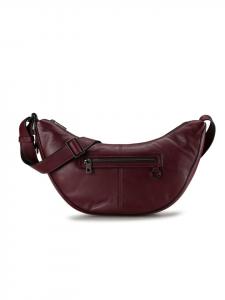 Сумка через плечо Moon Leather 38 см гранатового цвета LIEBESKIND BERLIN