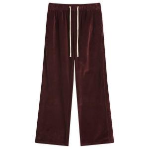 Велюровые свободные брюки Les Tien, Washed Red Mahogany
