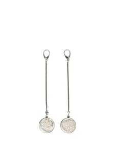 Серьги с медальонами на цепочке Bilha Ann Demeulemeester, серебряный