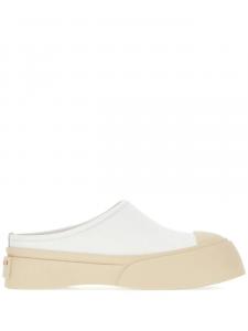 Кожаные мюли Marni, белый