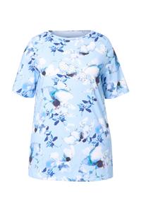 Футболка MIAMODA, Blue/Cyan blue/Light blue/Dark blue