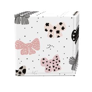 Набор салфеток из 4 шт., 100 % хлопок, 20x20 дюймов, с узором в виде бантов
