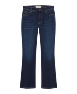 Узкие укороченные джинсы-клеш Weekend Max Mara, синий