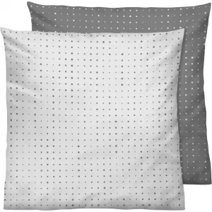 Наволочка Mix & Match - можно комбинировать по своему вкусу Biberna, Grau/Punkte