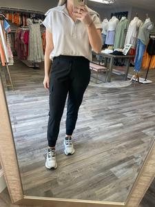 Черные джоггеры с высокой талией для тренировок Mono b