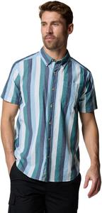 Columbia мужская рубашка Rapid Rivers II с коротким рукавом, Ripple Blue Wide Stripe