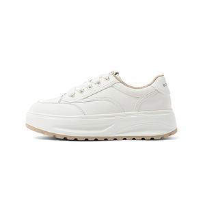 Женские низкие скейтерские кеды COMELY, цвет экрю/черный