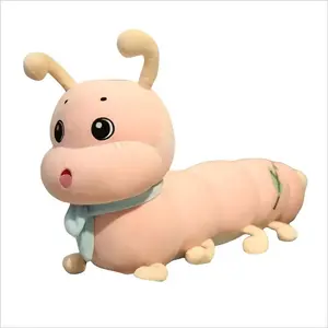 Плюшевая кукла милый пушистый червяк высота 80cm/100cm/130cm/160cm XIWANTONG, розовый