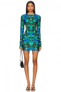 X revolve мини-платье juliana dashi от Agua Bendita, dashi green multi