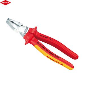 KNIPEX K.02 06 200 Трудоемкие клещи для проволоки 200 мм (хромированная головка, двухцветная ручка из двух материалов, 1000 В) 0206200