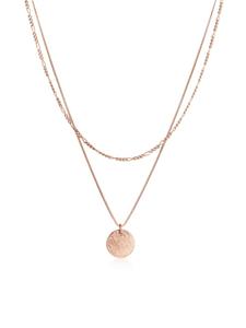 Elli Колье Фигаро из серебра 925 пробы, диски из розового золота