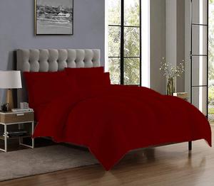 BesBedding Набор постельного белья Bed-in-a-Beg из хлопка 600 нитей, бордовый Burgundy