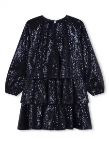 Ярусное платье с пайетками Billieblush, синий