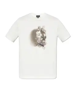 Футболка из коллекции Emporio Armani, бежевый