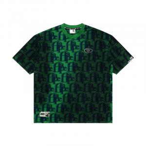 Футболка с принтом логотипа A Bathing APE Aape, зеленый