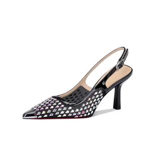 JESSICA SOPHIA Тонкие каблуки на шпильке 7 см женские черные, цвет Black