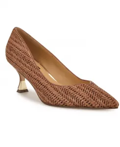 Женские туфли-лодочки Ariella на низком каблуке Nine West, коричневый