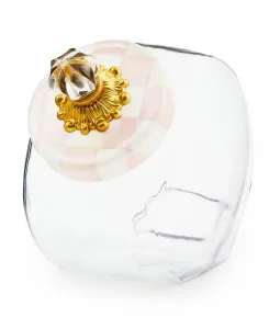 Банка для сладостей с эмалированной крышкой в розовую клетку Mackenzie-Childs